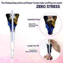 ZAPWRAP 100pcs Pink Raw Pulp Rolling Paper, 108mm Extra Large Slow Burning Pre-Rolled Cones, Suitable For Daily And Party Use - View 3