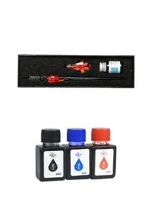 Pulpen Celup Kaca untuk Pelajar, Pulpen Kristal, Hadiah Bisnis, Pulpen Sampel, Hadiah Acara Sekolah, Hadiah Ulang Tahun, Kembali ke Sekolah - Beraneka warna - View 12