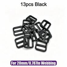 HSDOUBLE 13pcs/Pack Multi-Color Plastic Tri-Glide Slider Buckles, 10/15/20/25mm Webbing Buckles, Suitable For Pet Leashes, Backpacks, DIY Sewing - 13pcs - View 16