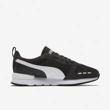 PUMA R78 Unisex Color-Block Retro Durable Low-Top Casual Shoes Black And White - Black and White - View 7