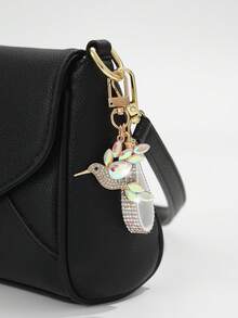 1pc Fashionable European And American Luxury High-End Exquisite Creative Versatile Bird Hummingbird Keychain Bag Pendant Accessory, Suitable For Women's Car Key Bag Pendant Accessory And Holiday Gift - Multicolor - View 4