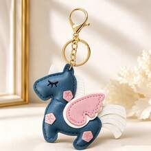 1pc/2pcs Unisex Japanese Style Cute Octopus Plush Keychain PU Leather Pendant Cute Backpack Charm Key Ring - Multicolor - View 3