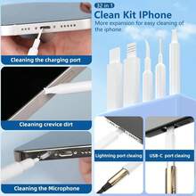 Digital Cleaning Kit Phone Camera Laptop Keyboard Cleaning Brush Key Screen Cleaner Dust Collector Christmas Gift - Multicolor - View 4