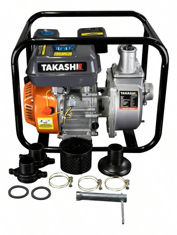 Motobomba Bomba 2 pulgadas Autocebante De Agua A Gasolina Alta Presion 2x2 Takashi 6.5hp 4 Tiempos Riego