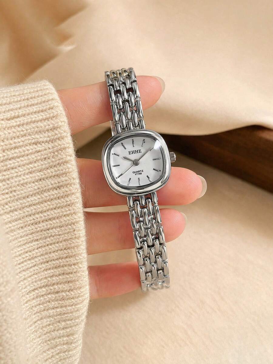 SOKI Women's Watch, Small Vintage Luxury Quartz Bracelet Watch, Fashionable Minimalist Elegant, Electronic Driven And Pointer Display, Suitable For Daily Wear, Back To School, Time Checking, Birthday Gift, Also An Ideal Choice For Friends