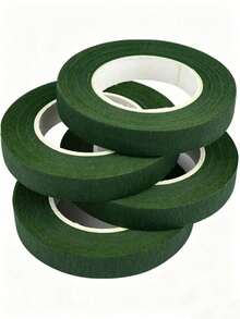 Green Floral Tape, Strong Adhesive Packaging Material, Handmade DIY Flower Stem Decorative Tape For Bouquets And Gardening - Green - View 1