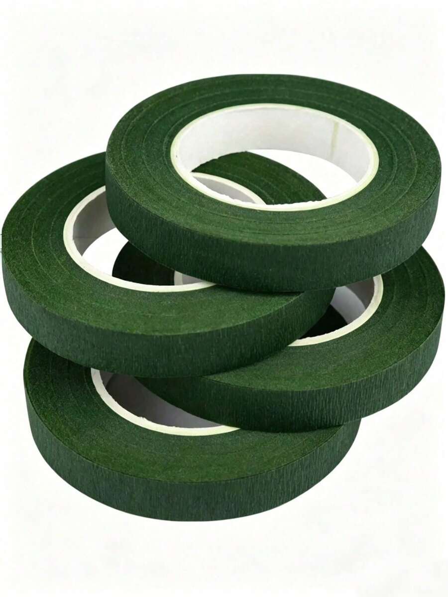Green Floral Tape, Strong Adhesive Packaging Material, Handmade DIY Flower Stem Decorative Tape For Bouquets And Gardening - Green - View 1