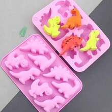 1pc Dinosaur Shaped Mini Handmade Soap Mold, Suitable For DIY Handmade Soap, Candles, Resin And Plaster Molds, Reusable - A - View 5