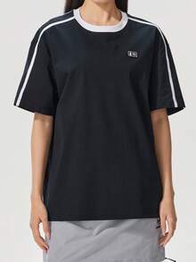 CAMEL CROWN Three-Proof T-Shirt, Highly Breathable Outdoor Short-Sleeved Casual Top For Couples, Spring And Summer, Shoulder-Covering. - Phantom Black - View 1