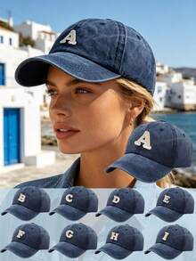 1PC Unisex Retro Washed Baseball Cap,Adjustable Casual Breathable Snapback Sports Cap, Suitable For Beach, Vacation, Travel, With UV Protection - Multicolor - View 1