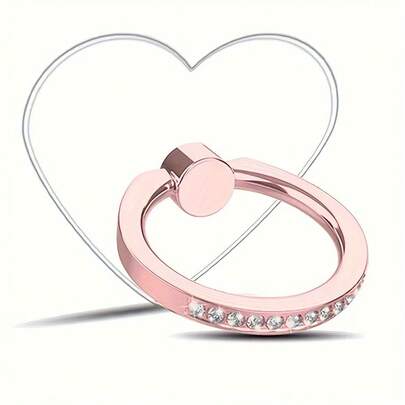 Transparent Phone Ring Holder Rotating Finger Grip Stand, Compatible With Apple, And Other Phones