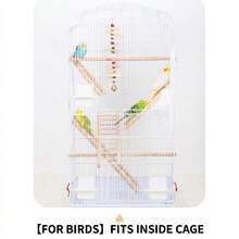 1pc 8-Step Bird Hanging Climbing Ladder, Bird Toy, Bird Climbing Ladder, Bird Supplies, Bird Cage Accessories, Bird Training Supplies, Accessories - Style A - View 11