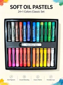 Silky Rich Color Oil Pastel Sticks, High Pigment, Easy Layering, Hand-Drawn Doodle Painting Set - New Colorful Oil Pastels - View 4