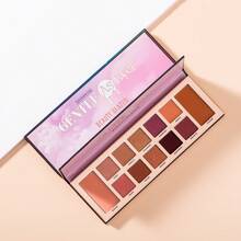 beauty glazed 12色高顯色眼影盤 霧面亮片金屬色 易暈染自然色調 持久細緻 眼妝化妝禮盒 女款 日常與派對適用 - 彩色 - 查看 6