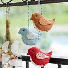 4件組鳥類縫製模板 DIY 鳥類圖案拼布模板 可重複使用透明 PET 模板,適用於拼布 DIY 拼布圖案製圖與手工藝、家居裝飾,手工愛好者剪裁工具與剪裁模板 - 經典的 - 查看 6