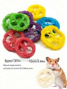 Happy Pet Rabbit Toys/Rabbit/Guinea Pig Toys, Rabbit Chew Toys, Multi-Piece Rabbit Toys, Handmade Chew Toys Suitable For Guinea Pigs, Hamsters, Small Rodents, Birthday Gifts, Holiday Gifts 14pcs/7pcs/3pcs Set - View 7
