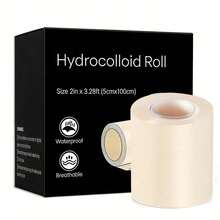 1 Roll Hydrocolloid Bandage, Scar Cover Patch, Large Size Hydrocolloid Patch, Self-Adhesive, Super Absorbent, Soft Waterproof, DIY Size - View 1