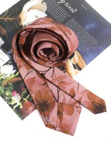 1PC Men's Fashion Floral Hand-Tied Necktie Suitable For Daily, Workplace, Party, Formal Suit Matching - Multicolor - View 2