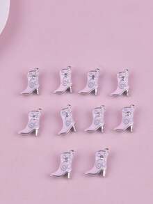 10 件套高跟鞋形状锌合金珐琅首饰 DIY 吊坠饰品 - 高跟鞋 - 查看 15