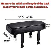 1pc Bicycle Rear Seat Cushion, Soft PU Bicycle Rear Saddle, Bicycle Accessories - Multicolor - View 2