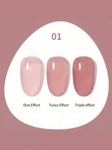 Hassleless 1pc 0.5oz (15ml) Translucent Nude Pink Gel Nail Polish - Use LED Nail Gel, Create Long-Lasting Nails In Minutes, Suitable For All Seasons - Multicolor - View 20