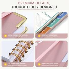 2027 English Calendar Book With 5 Stickers, 320-Page Thick Weekly Planner, PU Cover, Inner Pages Include Personal Information, 2027 Calendar, Monthly Plan, Weekly Plan, 365-Day Daily Plan, Suitable For Christmas, Thanksgiving, Birthday Small Gifts - One Size Fits All - View 7