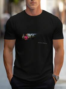 Men T-Shirts - 黑色 - 查看 1