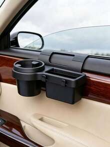 Multifunctional Car Storage Box With Cup Holder, Beverage Holder, Side Door Window Phone Slot And Hanging Storage Rack - Durable ABS Material, Easy Installation, Space-Saving Design - Multicolor - View 7