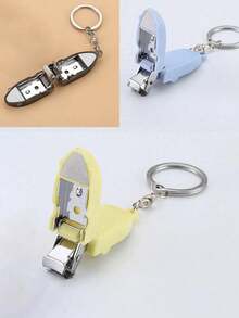 3/2/1pc Travel Nail Clipper Set With Keychain, Stainless Steel Portable Folding Nail Trimmer, Mini Grooming Tool, Travel Essential, Vanity Accessory, Affordable Beauty, Holiday Must-Have, Gift For Women - Multicolor - View 7