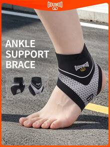 GOUNOD 1PC Lightweight Adjustable Unisex Sport Foot Ankle Support Belt Brace Compression Sleeve For Daily Exercise And Use In Multiple Scenarios- (Need To Distinguish Between The Left And Right Ankle Pads). - Multicolor - View 1