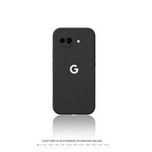液態手機殼 內襯法蘭絨 適用於 Pixel 6 6a 6pro 7 7a 8 8a 8pro 9 9a 9 Proxl 10 10a 10pro Xl 11 11pro Xl - 黑色 - 查看 2