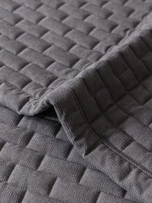 SANMOSPIN 1pc Solid Color Chenille Sofa Cover, Minimalist Modern Style, Anti-Cat Scratch, Pet-Friendly, Easy Care - Machine Washable, Suitable For 1-4 Seater Sofa, Bedroom Living Room Office Home Decor - Grey - View 7