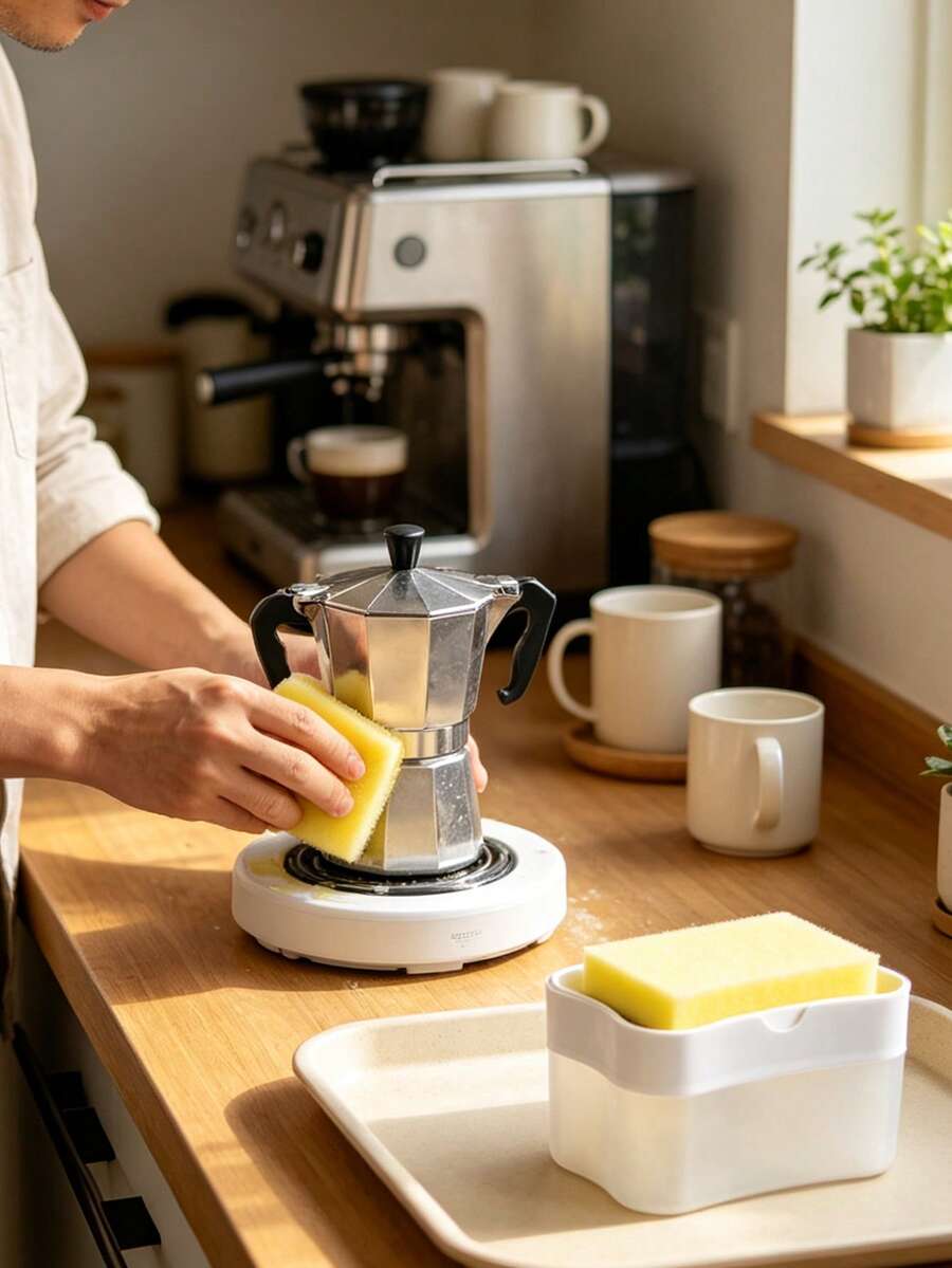 Manual Liquid Soap Dispenser With Integrated Sponge Holder - Space-Saving Manual Kitchen Sink Organizer, Suitable For Dishwashing And Handwashing; Easy To Maintain, No Electricity Required; Durable Plastic Soap Pump And Sponge Holder; Compact Countertop Accessory; Perfect For Kitchen, Outdoor Camping, RV, Bathroom, Toilet And Patio; Ideal For Home, Home Cooks, Renters And Enthusiasts