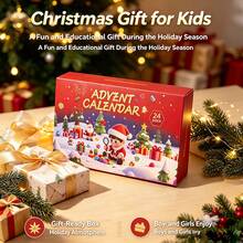 24-Day Christmas Countdown Advent Calendar With 24 Natural Raw Crystal Gemstones, Rock Mineral Specimen Assortment, DIY Collectible Educational Scienc - Christmas Countdown Box - View 9