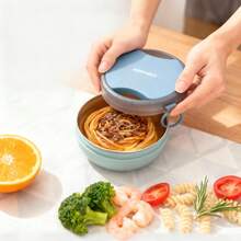304 Stainless Steel Lunch Box, Bento Box Adult, Portable Insulated Lunch Container With Handle, Microwaveable Leakproof Food Container With Lid, Stainless Steel Bento Box With Utensils, Mini Lunch Box For School Student - Multicolor - View 5