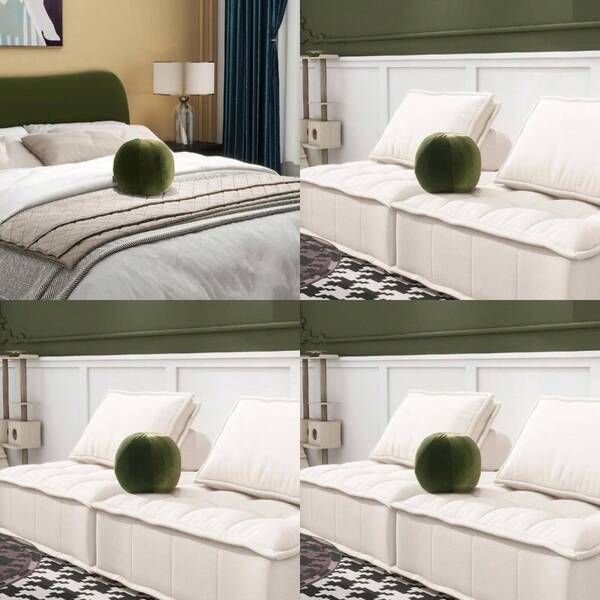 --Cojin Decorativo Esferico Moderno, Estilo Nordico, Modelo Corina ACCENT FURNITURE--recomendar
