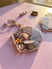 1Pc/11Pcs Idv Identity V Keychain , Cartoon Game Pendants For Backpack Decoration, Great Accessory & Gift For Gamers & Anime Fans. - Multicolor - View 10