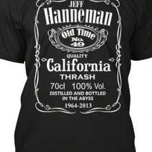 Jeff Hanneman Tee T-Shirt Made In The USA Size S To 5XLcrew Neck Tee,Women Casual Tees,Unisex Band Tee - Black - View 1