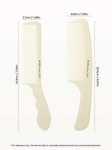 1/2 Sisir Profesional, Sisir Penambah Volume, Sisir Penata Rambut, Gaya Reguler, Gagang Anti Selip, Sisir Penata Rambut, Sisir Ujung Datar, Unisex, Penggunaan Kering/Basah, Sisir Penata Rambut Bergigi Halus, Cocok Untuk Semua Jenis Rambut, Rumah/Salon, Alat Kecantikan & Penata Rambut, Produk Perawatan Rambut - Aprikot - View 2