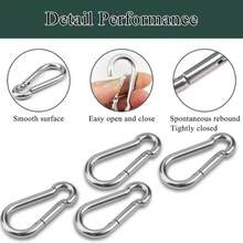 4/8/16/32pcs Gourd-Shaped Mini Spring Carabiner DIY Bag Key Chain Outdoor Multi-Function Hook Accessories - 3G Carabiner - View 9