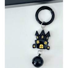 Halloween, Acrylic Cartoon Ghost, Bat Black Cat Bell, Keychain, Original Ins Style Funny Bag Charm, Multiple Styles Available. Room Decor Home Decor Halloween Decor - Multiple - View 3