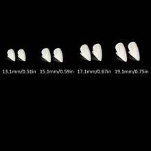 4sets 8pcs Vampire Teeth With Adhesive Fake Teeth Halloween Party Props Fangs, Makeup Props (13mm, 15mm, 17mm, 19mm.) - Multicolor - View 5