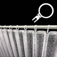 6pcs Minimalist Thickened Quiet Curtain Rings, Multi-Color Plastic Roman Rod Curtain Hooks, Universal Curtain Hanging Accessories, Home Decor - Multicolor - View 3