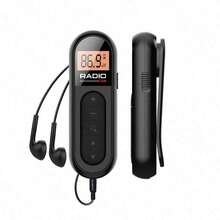 Mini Clip-On Rechargeable FM Radio, 180mAh Digital Display, Auto-Scan, Lightweight Portable Pocket Radio For Sports, Running, Tour Guide, Meetings, Outdoor Use - View 8