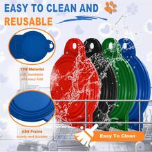 Collapsible Dog Bowl, Travel Food And Water Bowl For Dogs, |350ML Capacity Per Bowl, Portable Dog Bowl, Suitable For Walking, Hiking, Camping For Small And Medium-Sized Dogs Travel Bowl - Blue - View 6