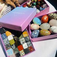 1pc Natural Crystal Mini Egg Box, Crystal Cube, Pyrite, Clear Quartz Cluster, Crystal Mushroom, Jade Decorative Gift Box - Multicolor - View 11