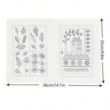 LAMYA 成人初學者手縫刺繡套件-循序漸進 DIY 十字繡教學,附圖案與所有必要縫紉用品 - Hand Embroidery Kit - 查看 3