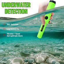Hot Sell High-Sensitivity Metal Detector Pinpointer With LED - 360° Search, Golden & Treasure Finder Probe With Holster For Outdoor Hunting And Detecting - Battery Not Included - 綠色 - 查看 2