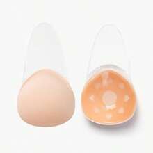 1 Pair Plus Size Self-Adhesive Breast Lift Pads, Reusable Invisible Breast Shaping Pads, Seamless Design - Multicolor - View 10