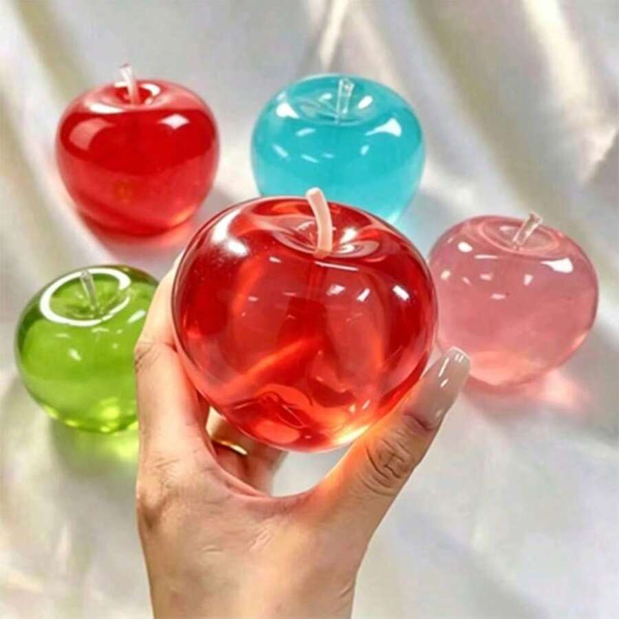 Pelota de estrés suave con forma de manzana - Un juguete sensorial suave para aliviar el estrés, perfecto para aliviar el estrés durante el trabajo o el estudio. Este juguete de apretar de rebote lento es ideal para adultos y adolescentes como juguete para aliviar el estrés y es un excelente regalo. - Multicolor - Ver 1